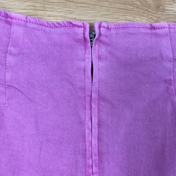 Wild Fable Women's Light Purple Front Seamed Jean Mini Skirt - Size 0 - NWT - Picture 5 of 9